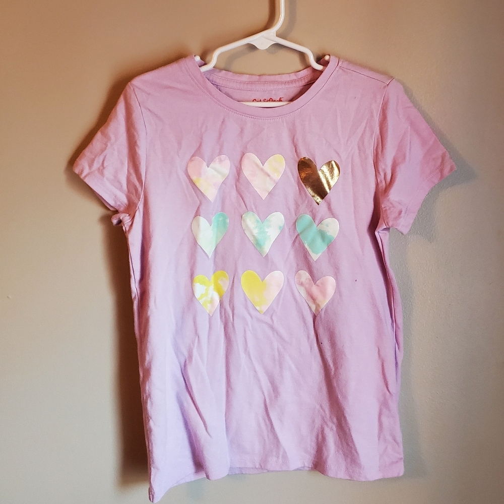 Cat & Jack girls heart tee